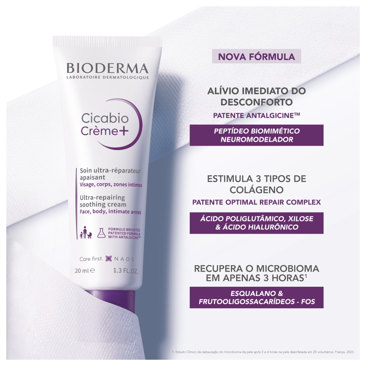 Miniatura Bioderma Cicabio Crème+ - Creme Reparador 20ml