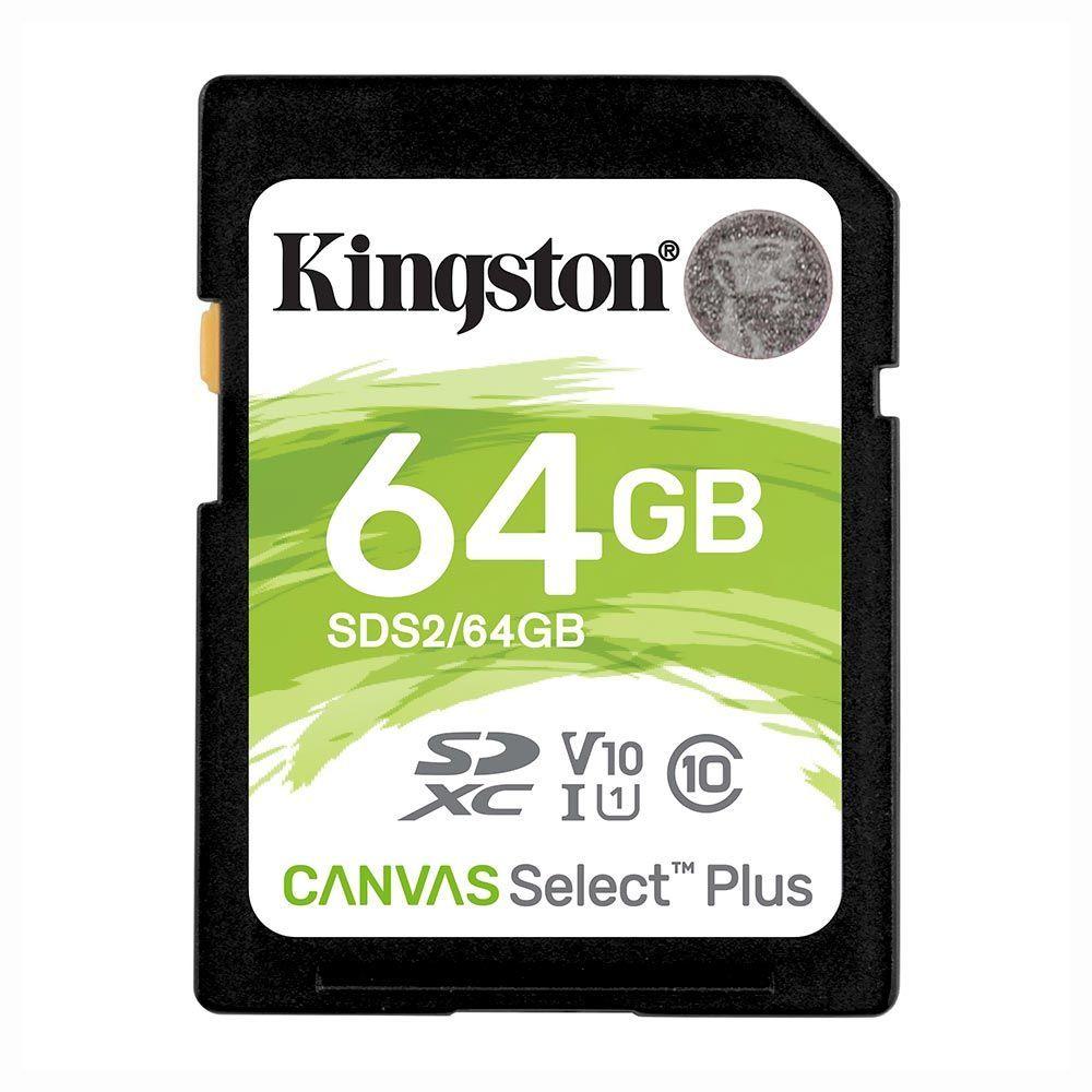 Miniatura Cartao De Memoria Sd Kingston Canvas Select 64gb - 100mbs - Classe 10 - (sds2-64gb)