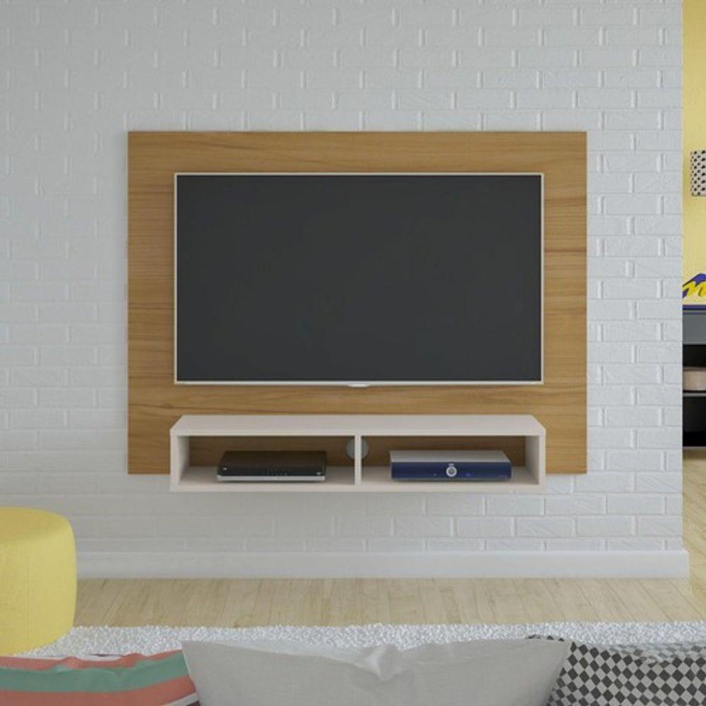 Miniatura Painel Para Tv Até 42 Artely Flash Cor Freijo Com Off White
