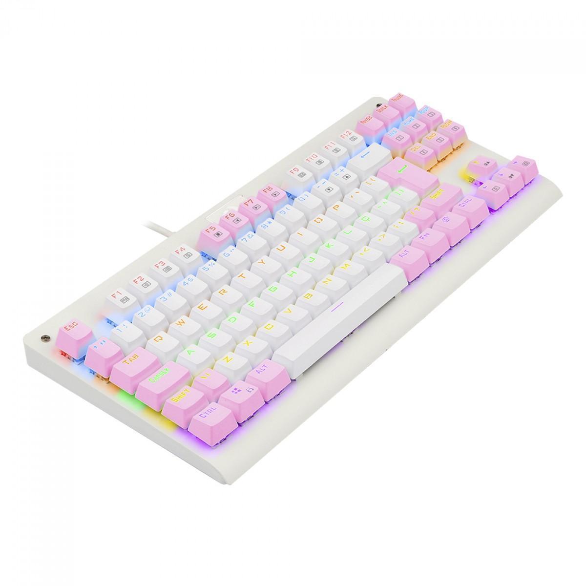 Miniatura Teclado Gamer Redragon Dark Avenger Rainbow Sw Blue K568Wp-R