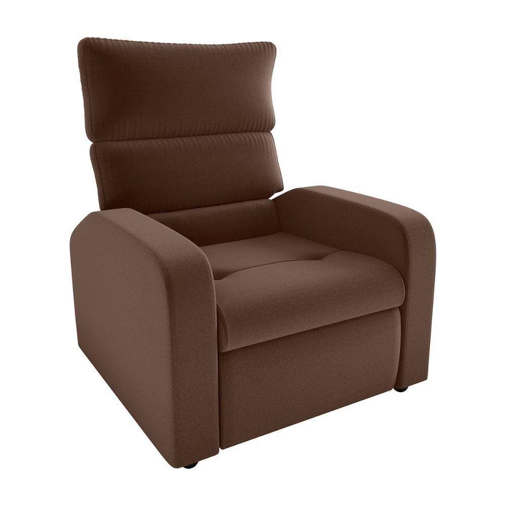 Miniatura Poltrona Do Papai Reclinável Kwid Matrix Veludo Ferrugem