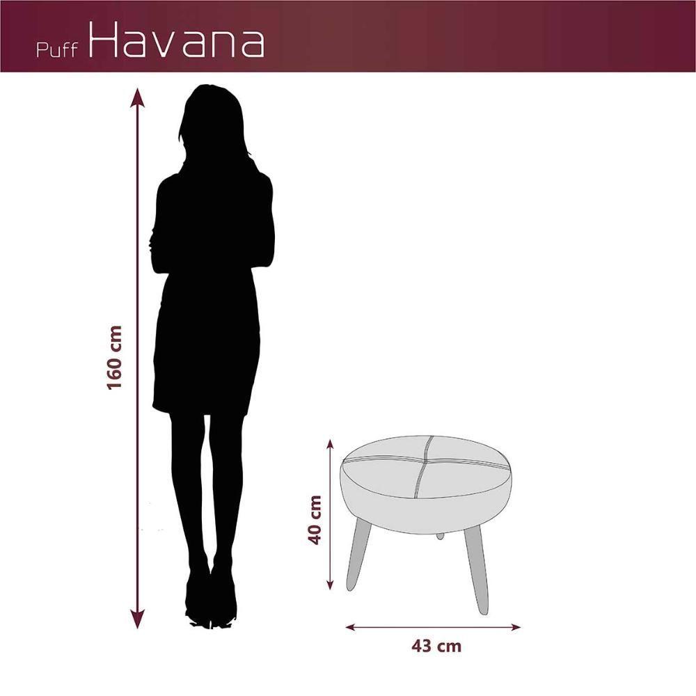Miniatura Puff Baixo Decorativo Para Descanço Havana Matrix Boucle Marrom
