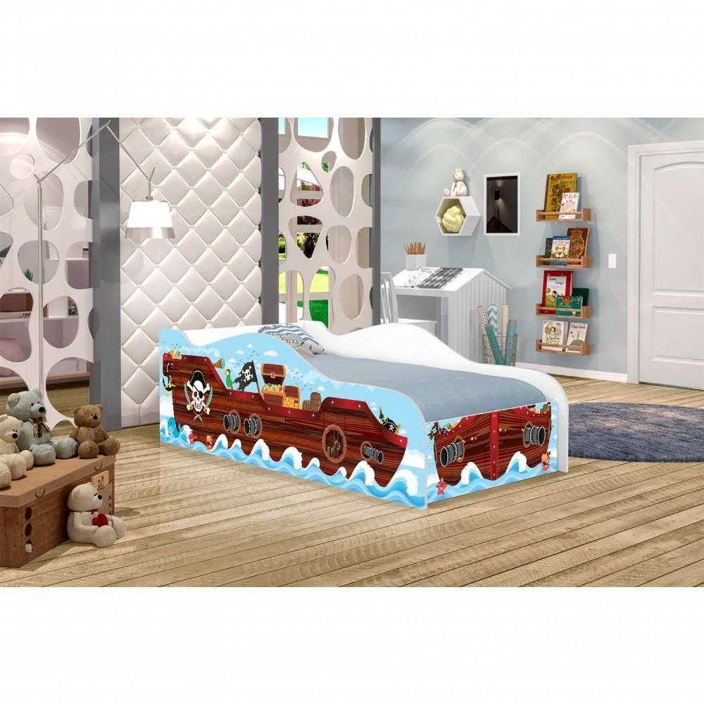 Miniatura Cama Barquinho Joy Azul Solteiro