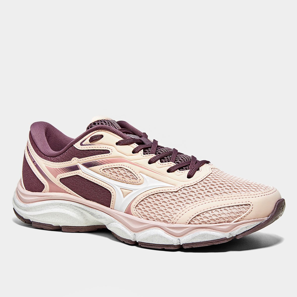 Miniatura Tênis Mizuno Hawk 5 Feminino Rosa+Vinho - 34