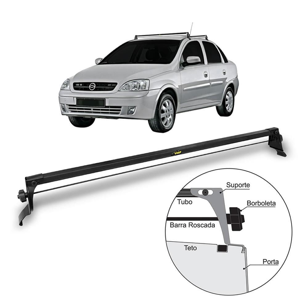 Miniatura Rack Teto Bagageiro Corsa Frente Montana 4Pts Max Joypremium Rack automotivo - Teto