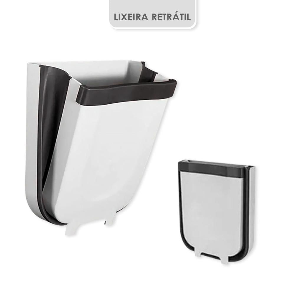 Miniatura Lixeira Extensível Retrátil Dobrável Porta Gaveta Cozinha