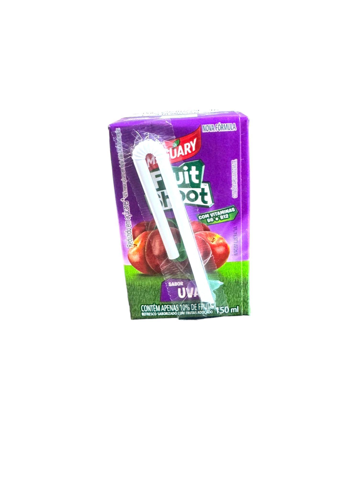 Miniatura Suco Maguary Uva Fruit Shoot 150Ml Lanche Escola- Kit 25Un