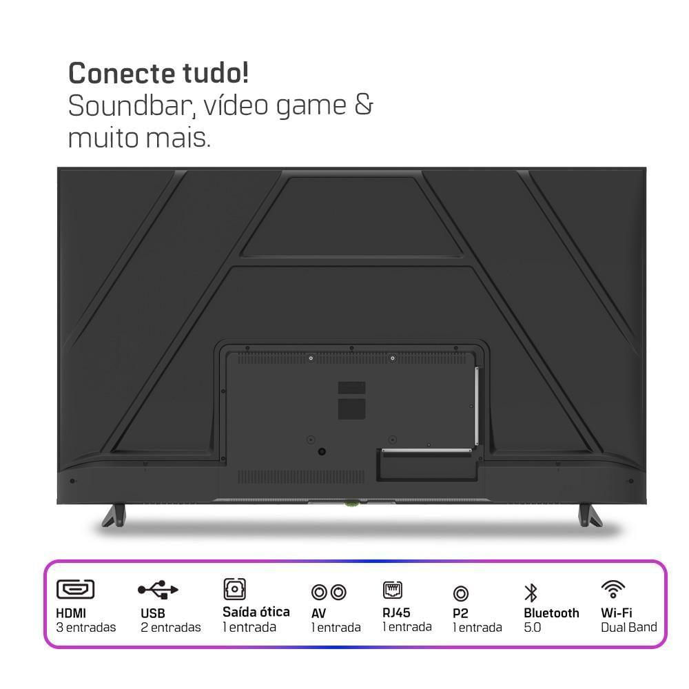Miniatura Smart TV HQ 65 4K Tela Sem Bordas Design Slim HQS65NKHM Bivolt