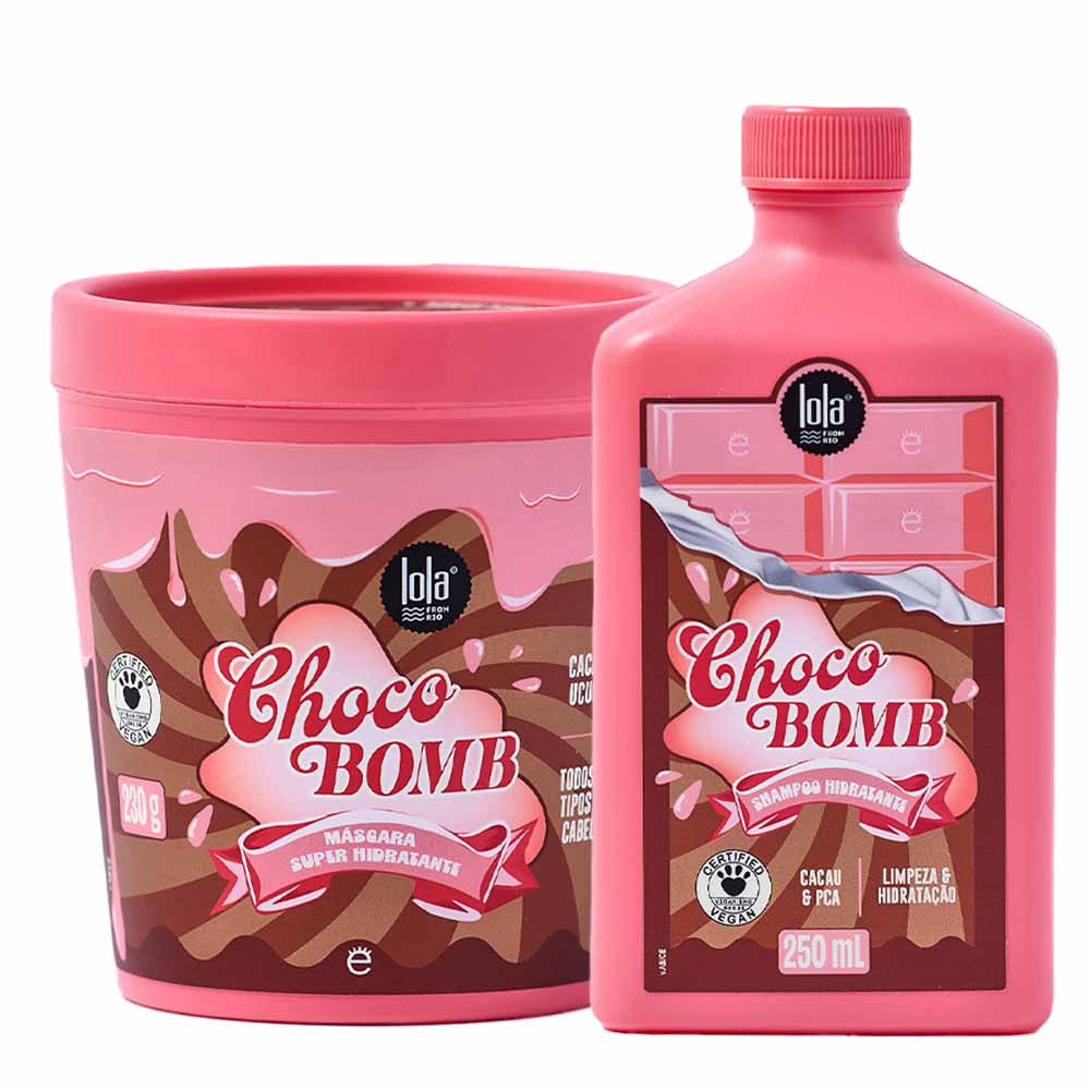 Miniatura Lola Cosmetics Chocobomb Kit - Máscara + Shampoo para Todos os Tipos de Cabelo Kit