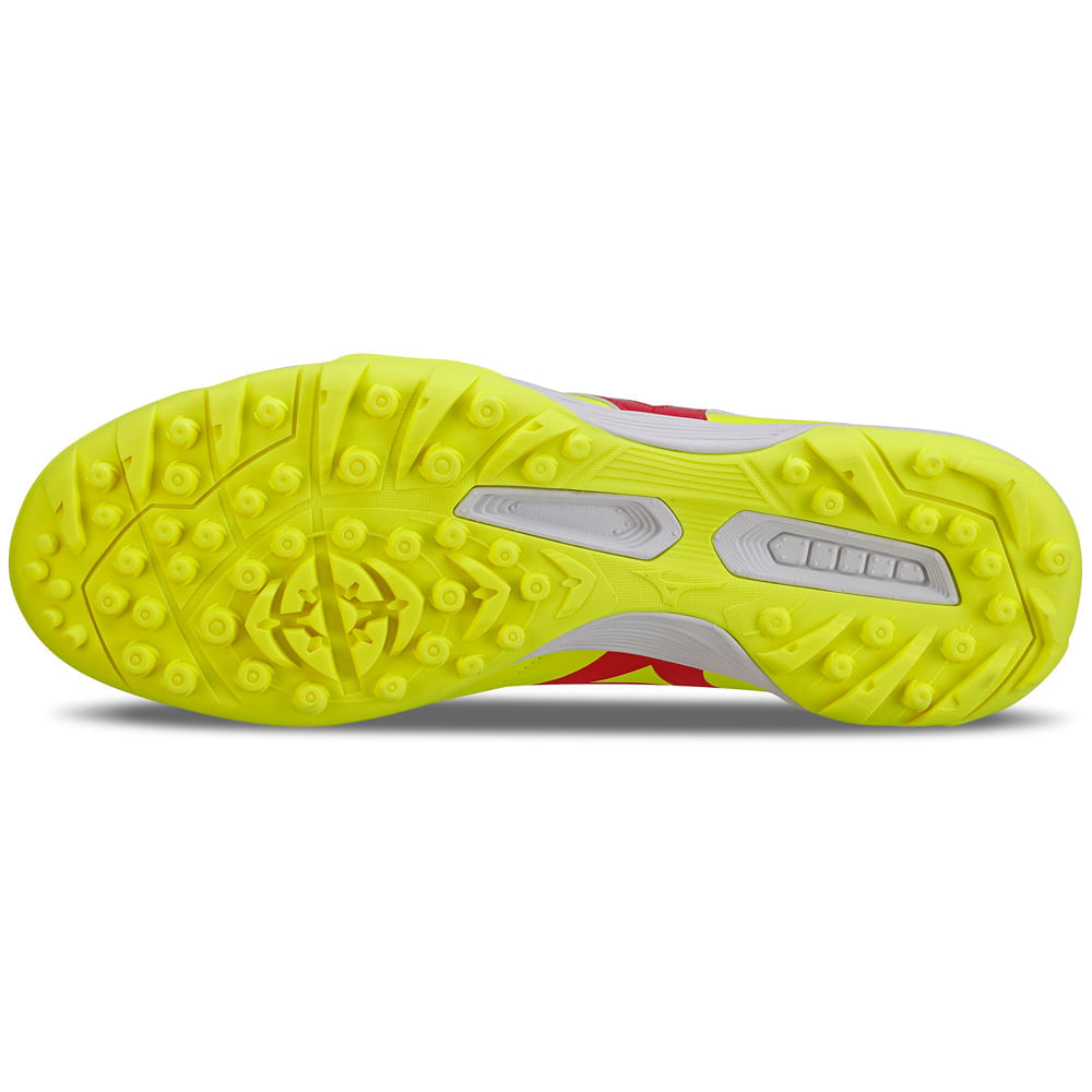 Miniatura Chuteira Society Masculina Mizuno Morelia Classic AS 38 Amarelo