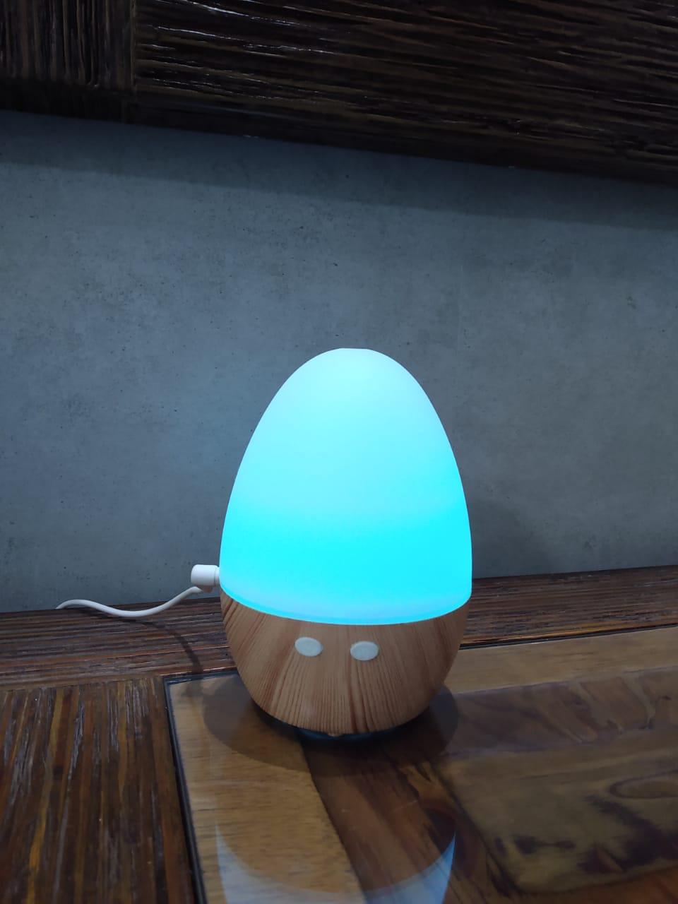 Miniatura Aromatizador Umidificador Aromaterapia Tipo Ovo Com Leds