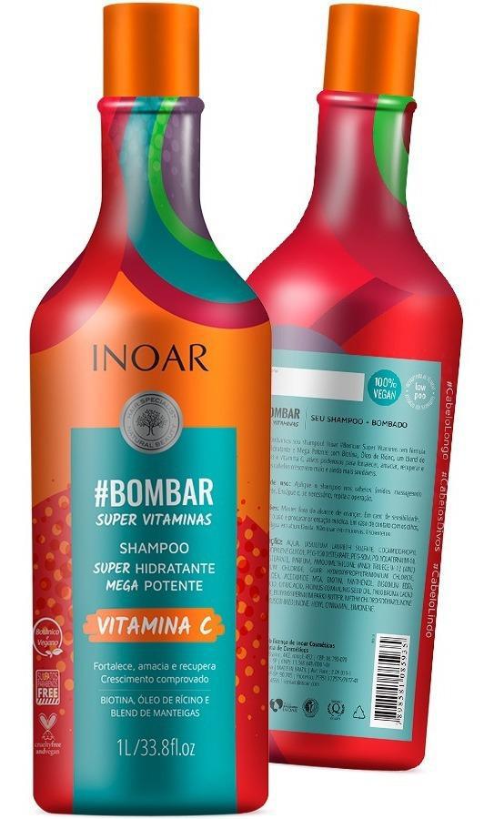 Miniatura Kit Inoar Bombar Shampoo + Condicionador 1000Ml