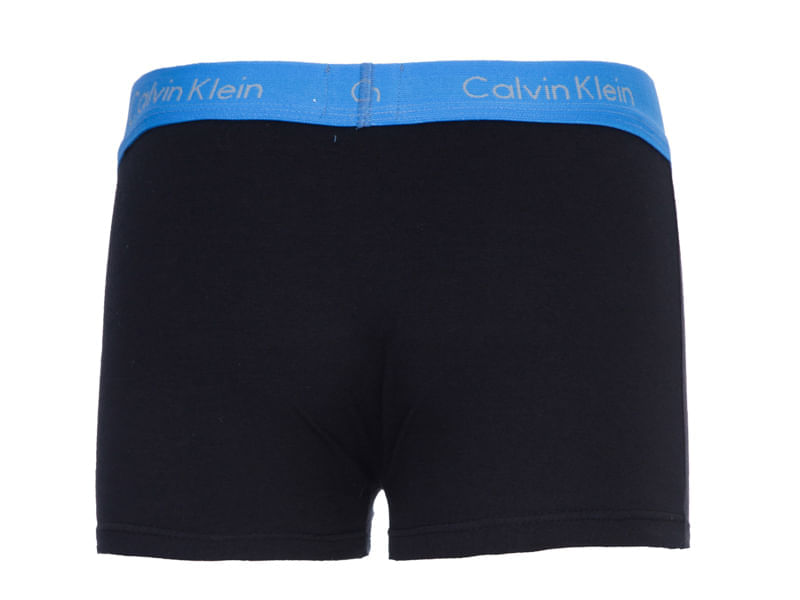Kit 2 Underwear Trunk Classic Costura Frontal Elástico Preto Cueca Infantil Calvin Klein - Preto Kit 2 Underwear Trunk Classic Costura Frontal Elástico Preto Cueca Infantil Calvin Klein Preto 10/12