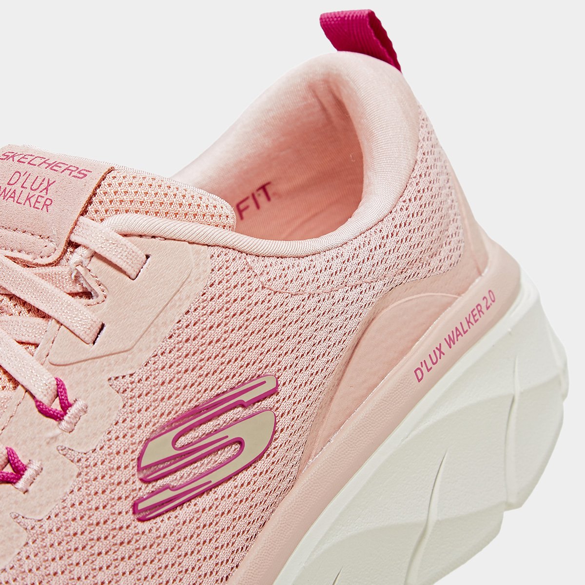 Tênis Skechers D'Lux Walker 2.0 Rad Feminino Rosê - 34