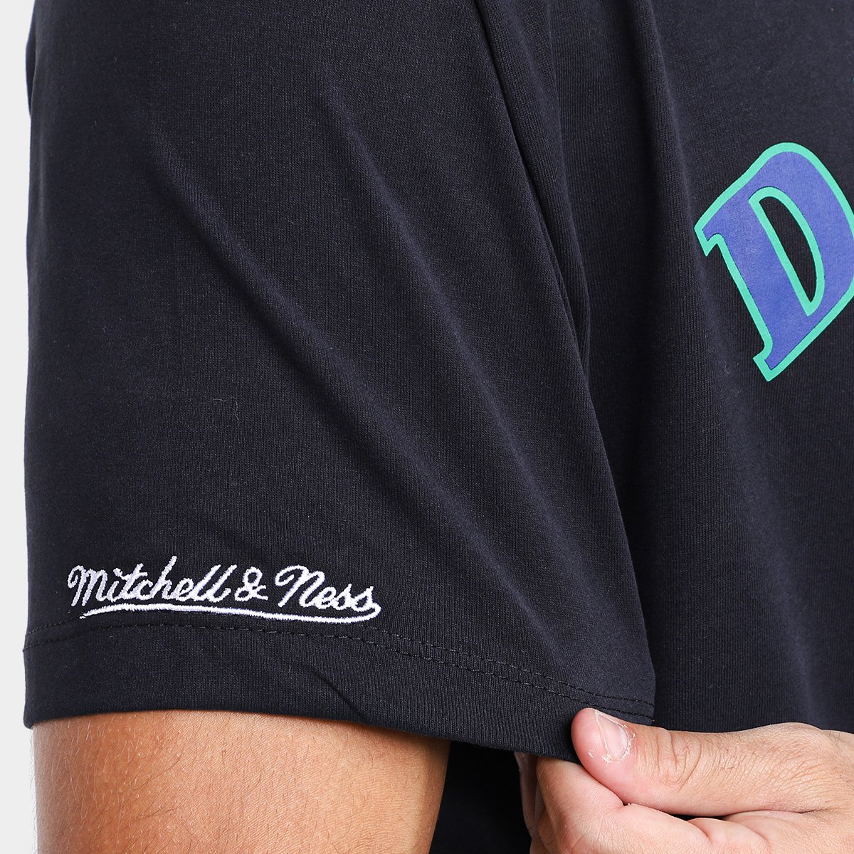 Miniatura Camisa Dallas Mavericks NBA Mitchell & Ness Kidd Masculina Preto - P