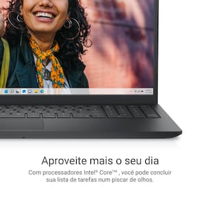 Miniatura Notebook Dell Inspiron I15-I1300-A80P Intel Core i7 Tela15,6” Full HD 120Hz 16GB DDR4 1TB SSD Preto