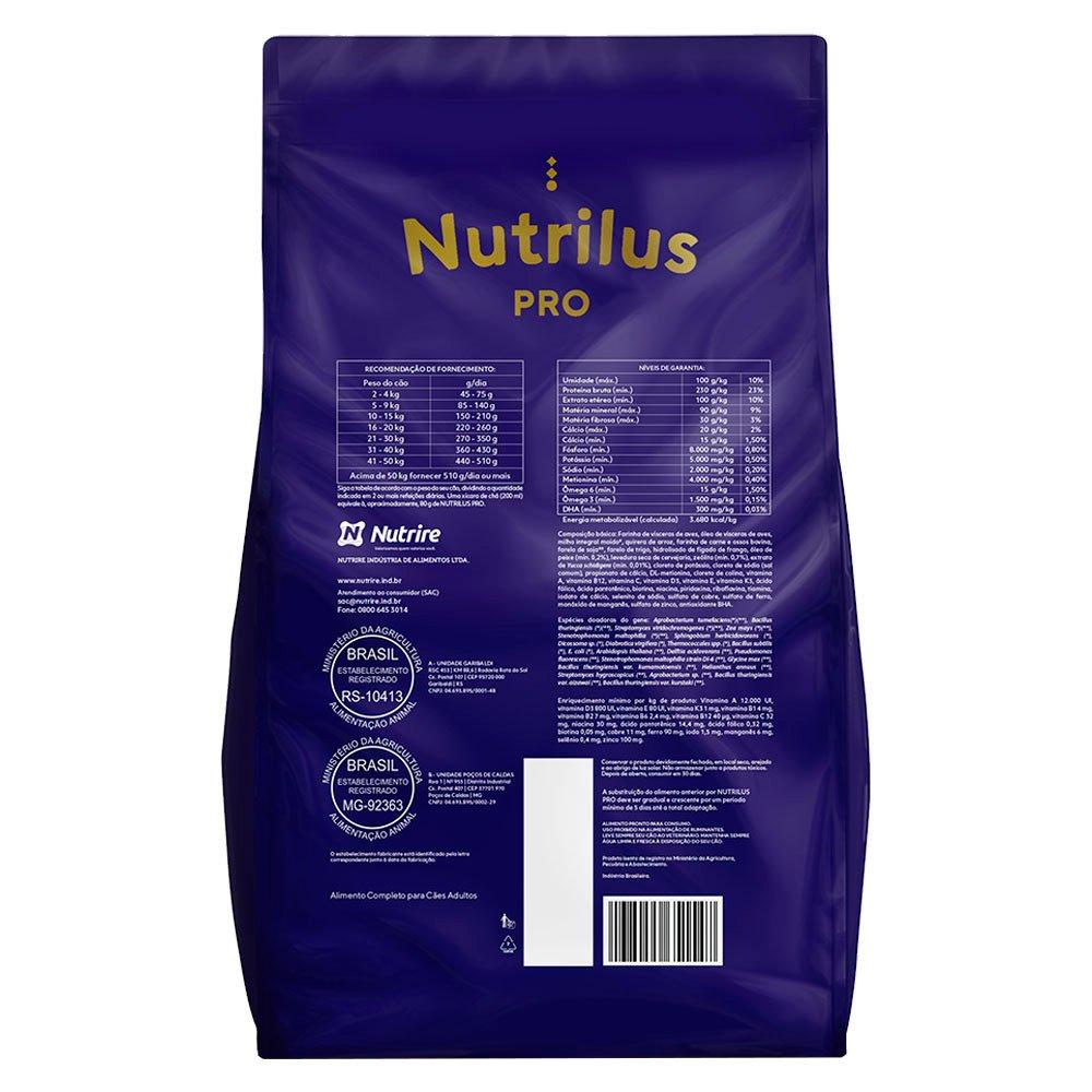 Miniatura Ração Seca Nutrilus Pro Frango & Carne para Cães Adultos - 15 Kg