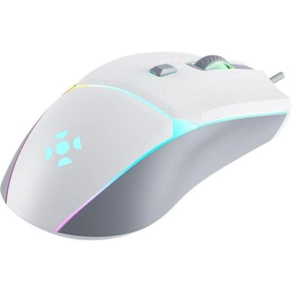 Miniatura Mouse Gamer Fortrek Crusader 12800dpi Branco