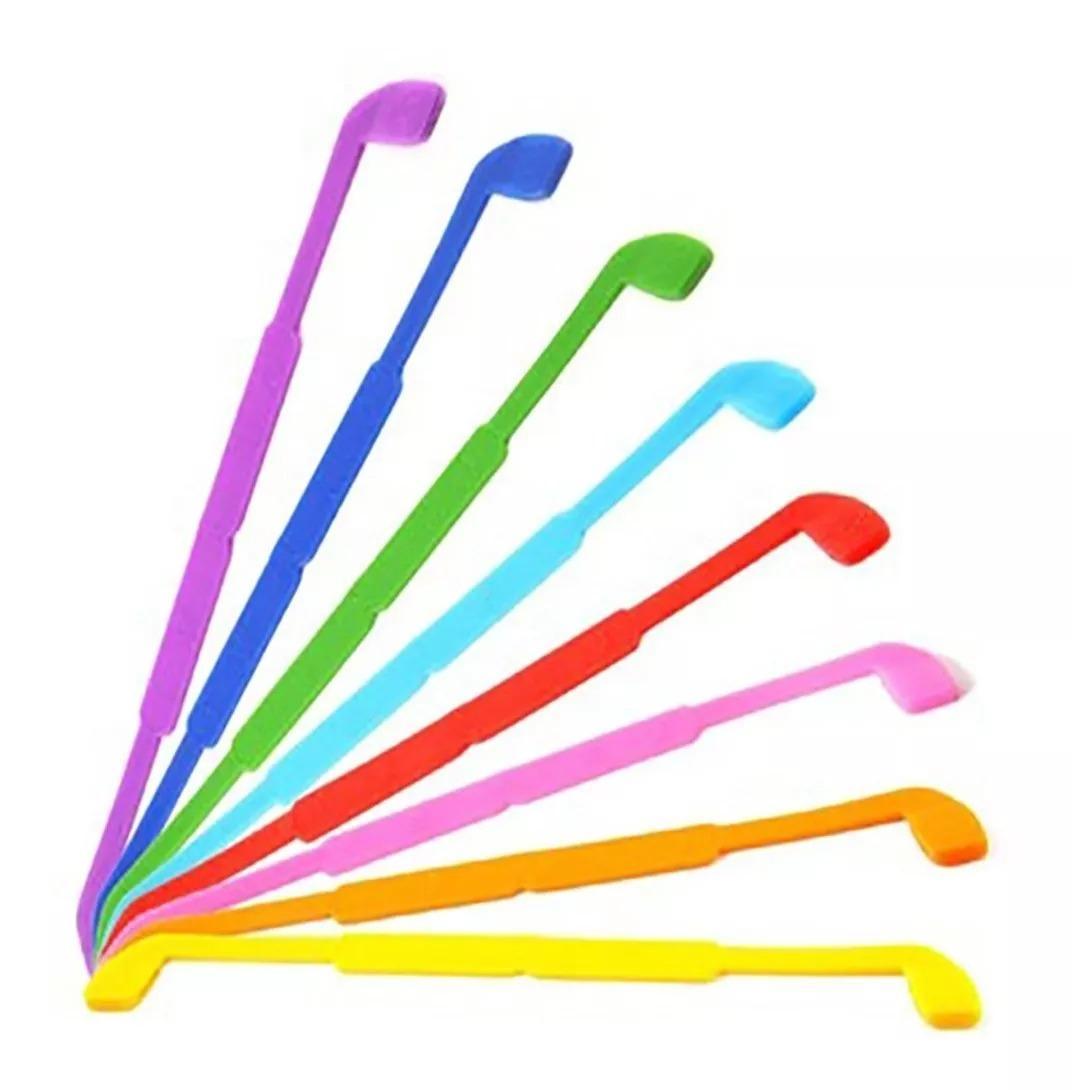 Cordinha Cordão Silicone Óculos Infantil Azul 01 Unidade