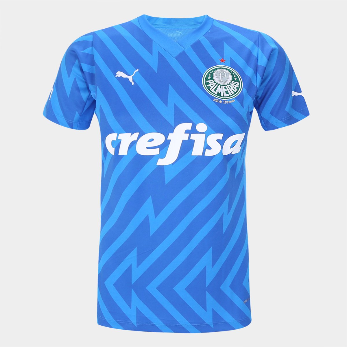 Miniatura Camisa Palmeiras I 24/25 s/n° Goleiro Puma Feminina Azul - G