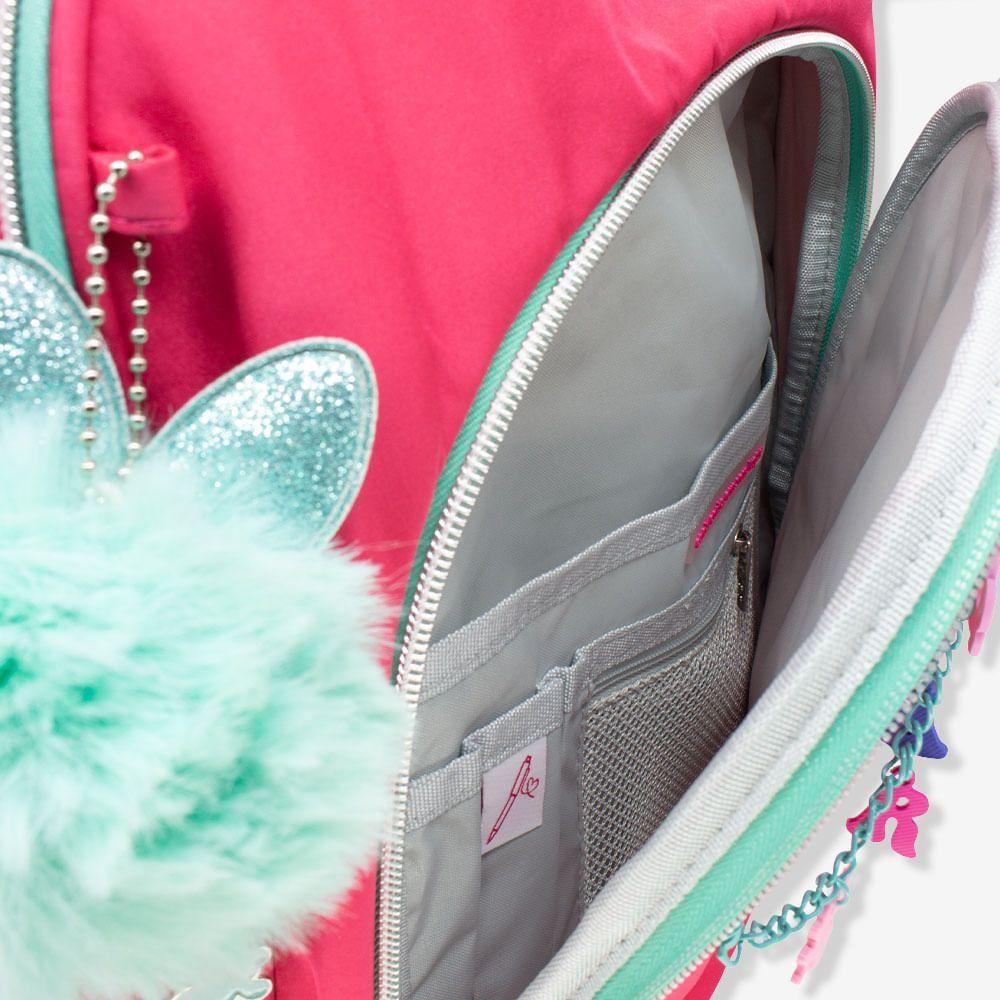 Miniatura Mochila Escolar Rb Rebecca Bonbon Rosa E Azul - Clio