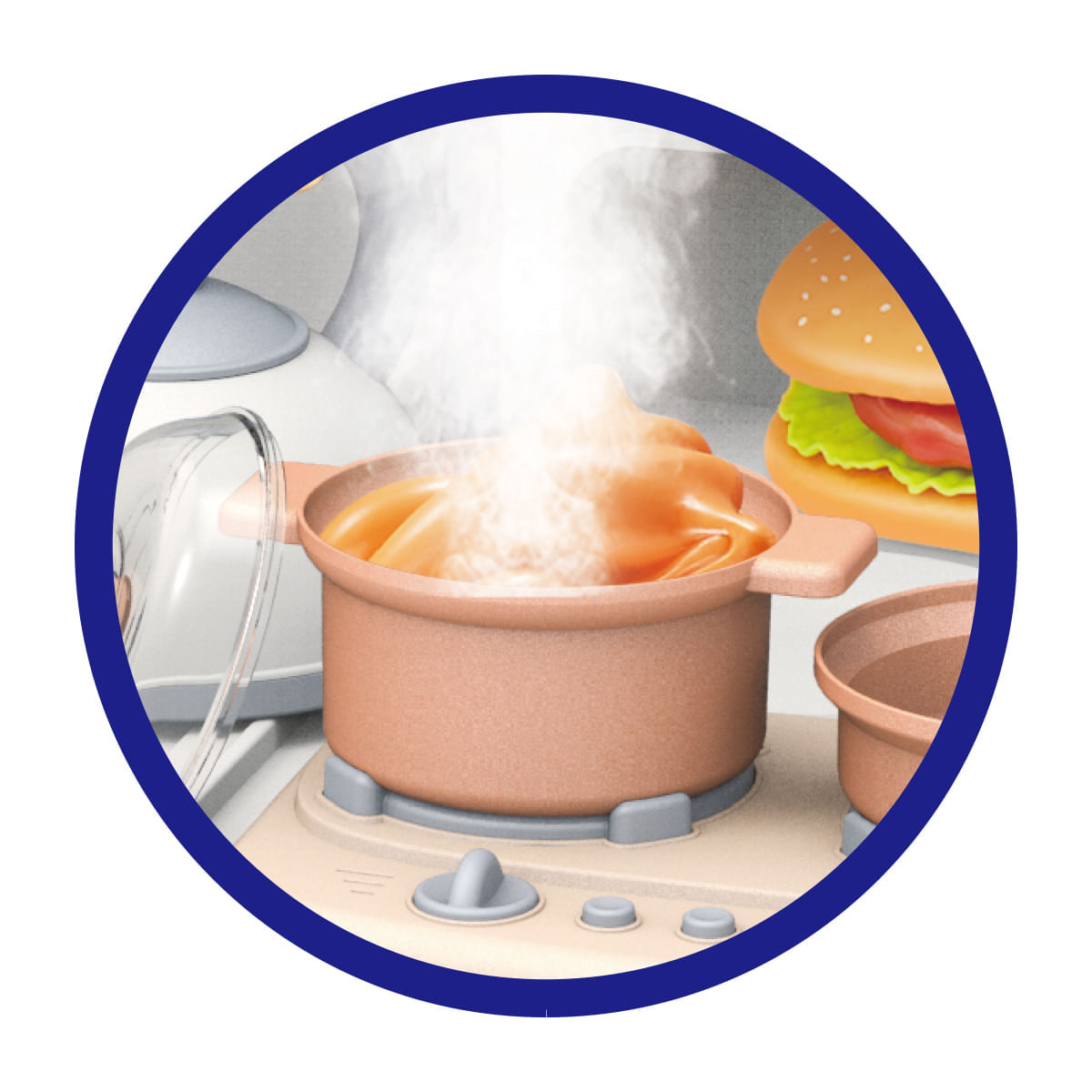 Miniatura Cozinha Infantil Completa Forno e Fogão Grande Interativa Com Efeitos Master Cook Rosa Replay Kids Cozinha Infantil Completa C/ Efeitos MasterCook Replay Kids
