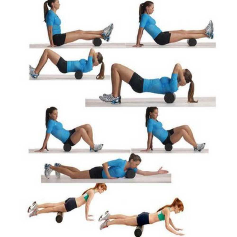 Rolo Massagem Foam Roller Liberação Miofascial Crossfit Rosa