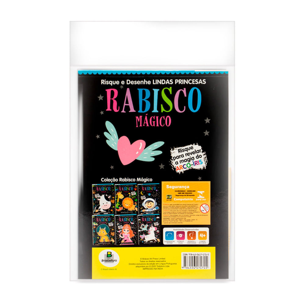 Miniatura Livro Rabisco Mágico Lindas Princesas Todo Livro