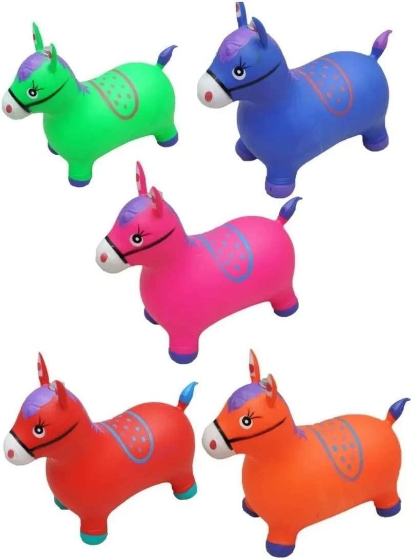 Miniatura Cavalinho Upa Upa Musical Com Luz Brinquedo Pula Pula 55Cm