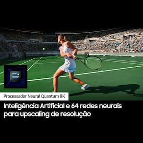 Smart TV 65" Neo QLED 8K Samsung QN800C Mini LED, Painel 120hz, Processador com IA, Som em Movimento Plus, Tela sem limites, Ultrafina, Única Conexão
