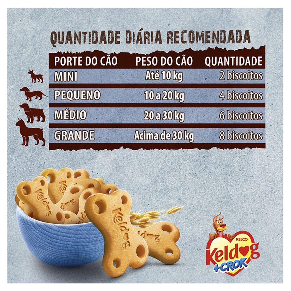 Miniatura Biscoito Keldog +Crok Original Para Cães Adultos- 900 g