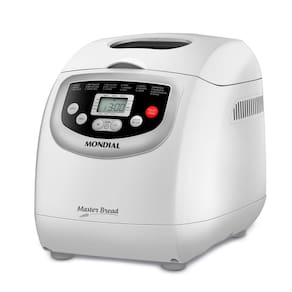 Miniatura Panificadora Automática Mondial Master Bread NPF-54 com 19 Funções Pré-programadas - Branca 110V