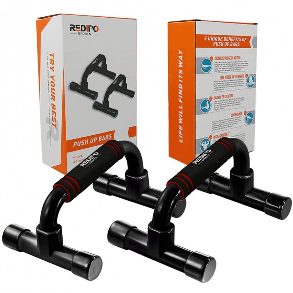 Redipo Barra de Apoio para Flexão Multifuncional e Ergonômica Preto