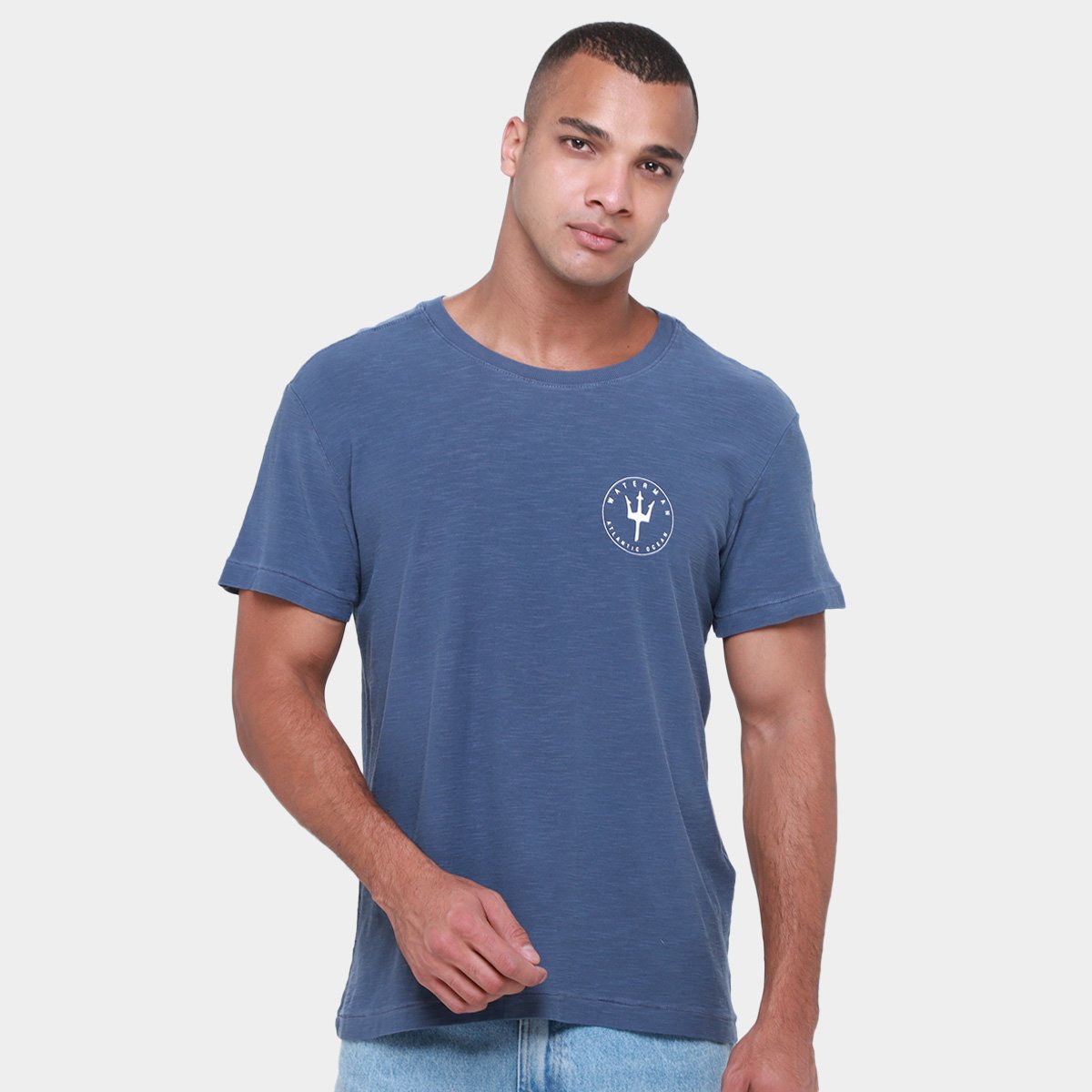 Miniatura Camiseta Osklen Rough Waterman Masculina Marinho - G