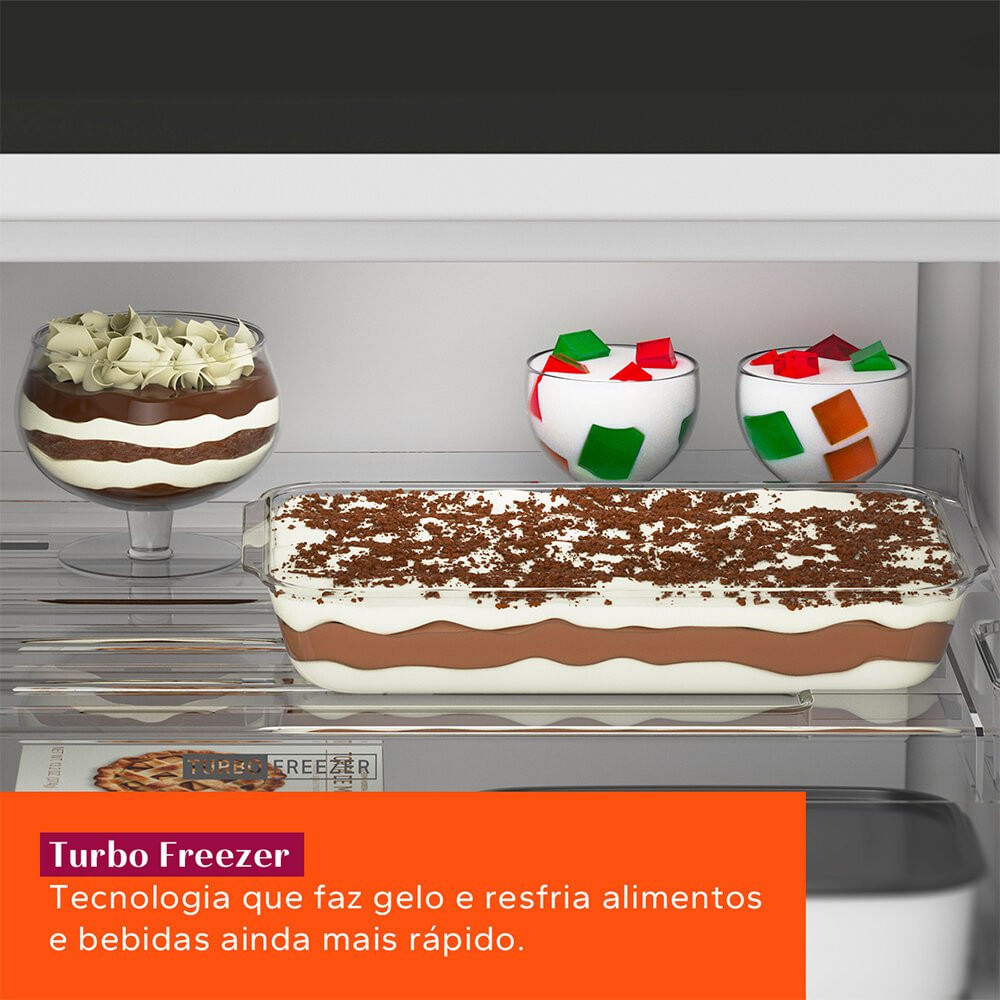 Geladeira Brastemp Frost Free Duplex 463 Litros Black Inox Fresh Box - BRM55FE Preto - 110V