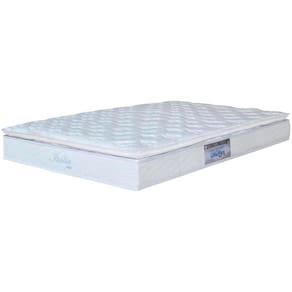 Miniatura Cama Box Casal Umaflex Itália com Pillow Top e Molas Ensacadas 69x138x188 cm - Branco