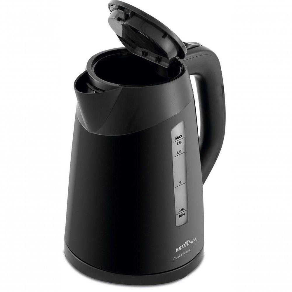 Miniatura Chaleira Eletrica Britania 1,7l Desligamento Automatico 1200w Preto 110V
