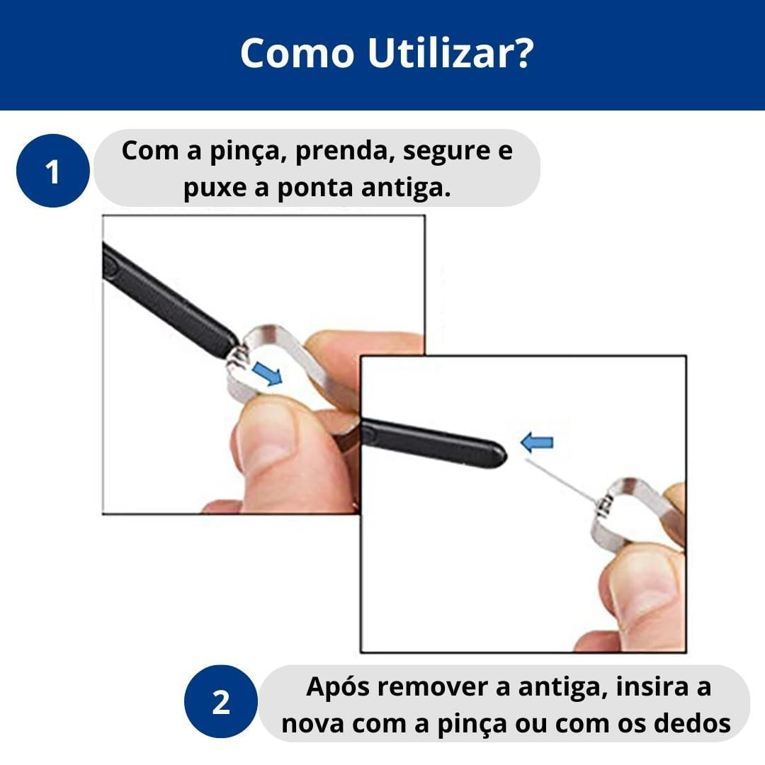 Miniatura 5 Pontas De Substituição S Pen Para Tab S9 X718U 2023