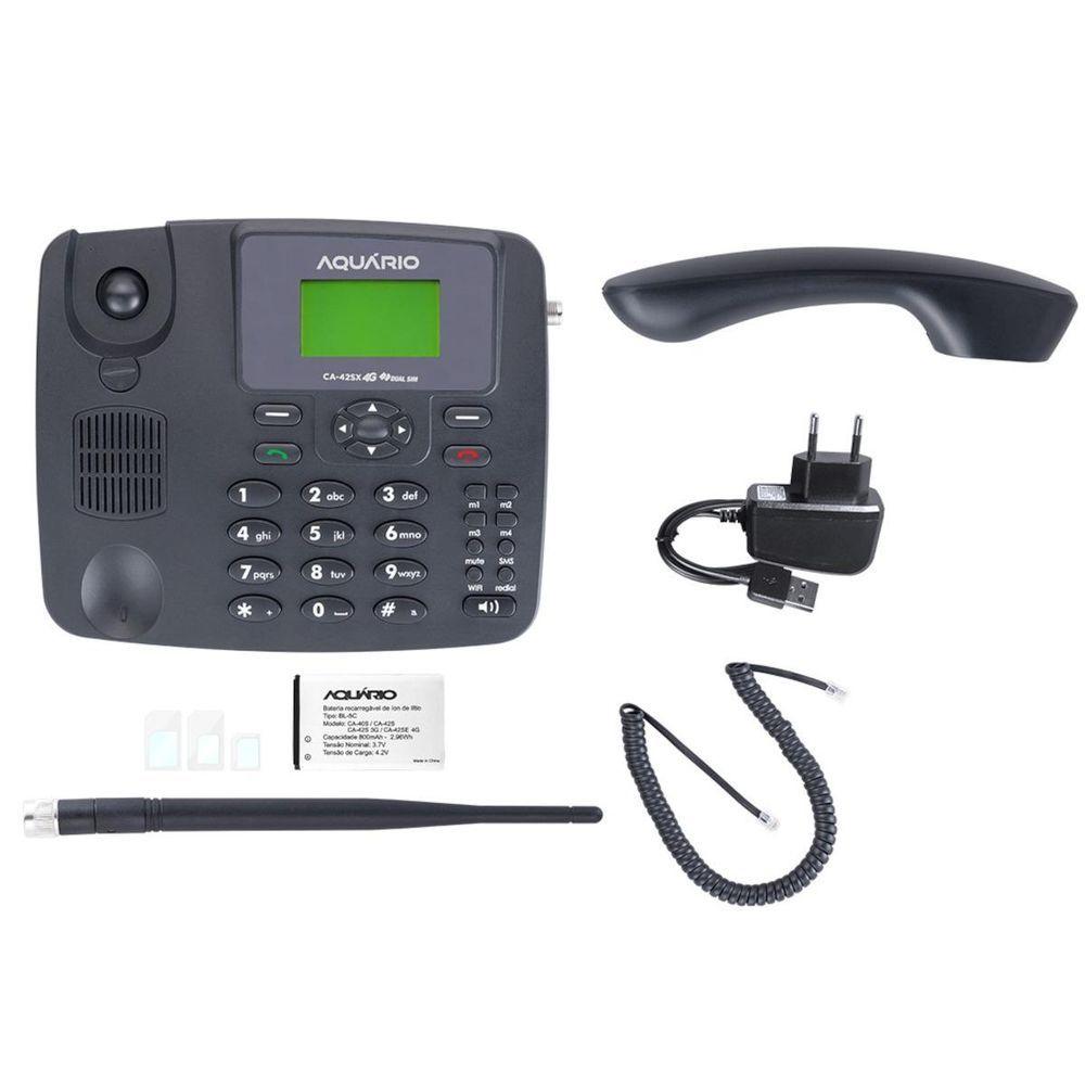 Miniatura Telefone Celular Fixo De Mesa Wi-fi Dual Sim 700, 850, 900, 1800, 1900, 2100, 2600mhz Ca-42sx 4g