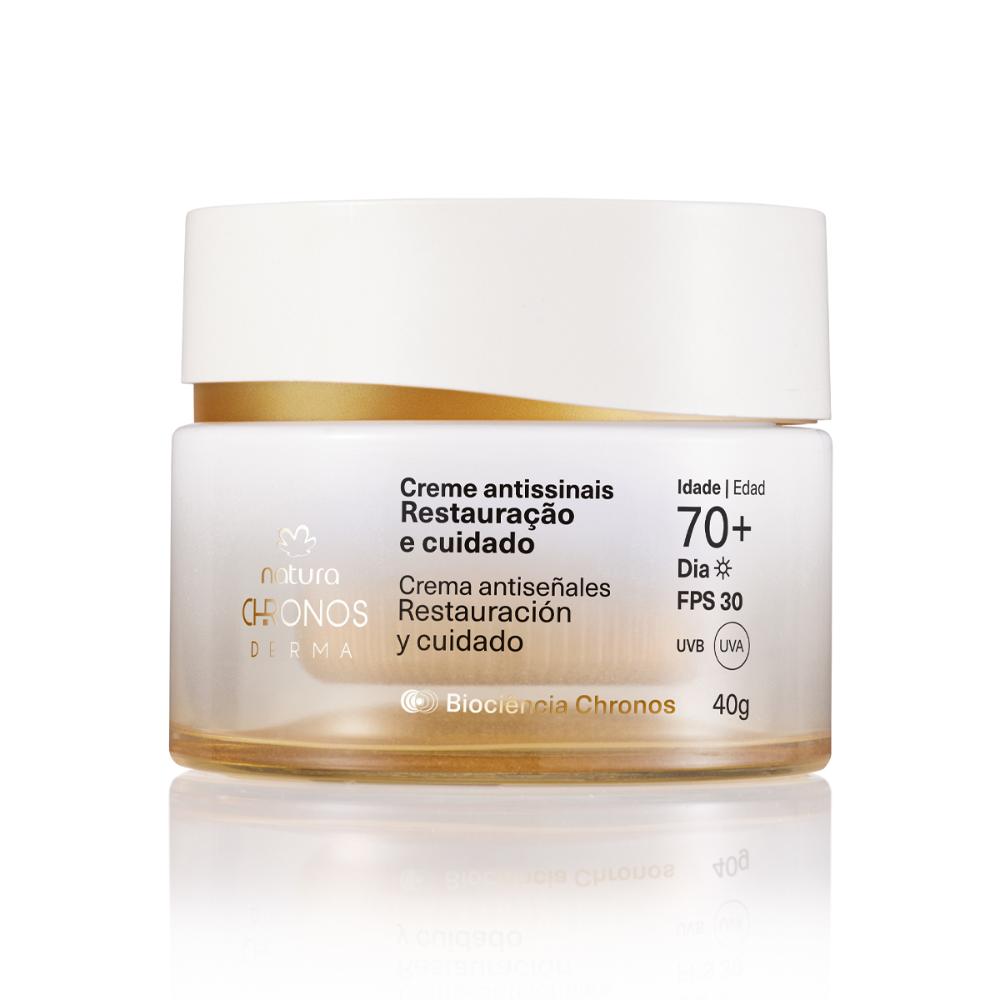 Miniatura Creme Antissinais Restauração e Cuidado 70+ Dia Chronos Derma 40 g