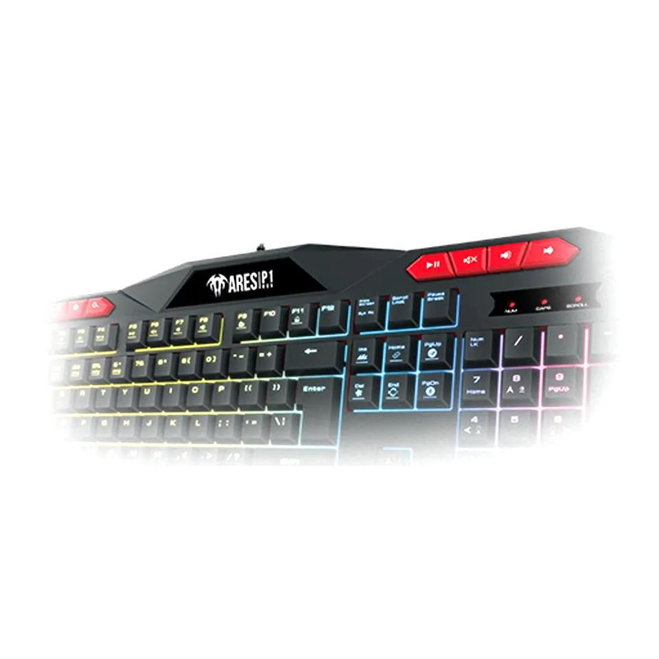 Miniatura Teclado Mecânico Gamer Usb Gamdias Multimídia Rgb Preto