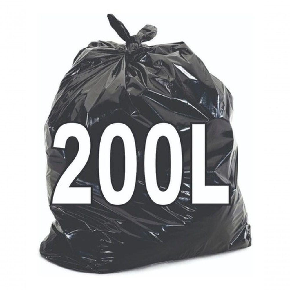 Miniatura Saco De Lixo 200 Litros Resistente 100 Unidades