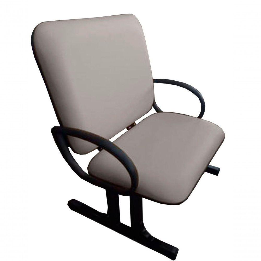 02 Cadeiras Para Escritório Para Obesos Até 250kg Cinza