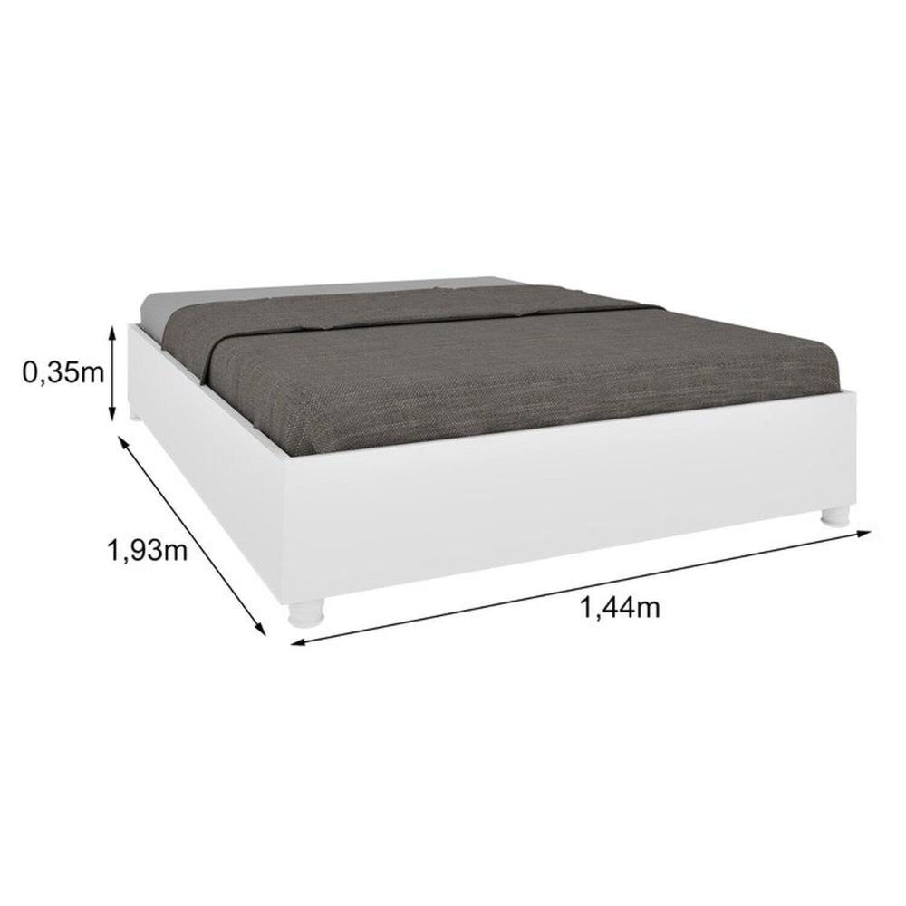 Quarto Casal Completo Guarda-Roupa Lima, Cama Mônaco e Cômoda Premium Espresso Móveis Neve