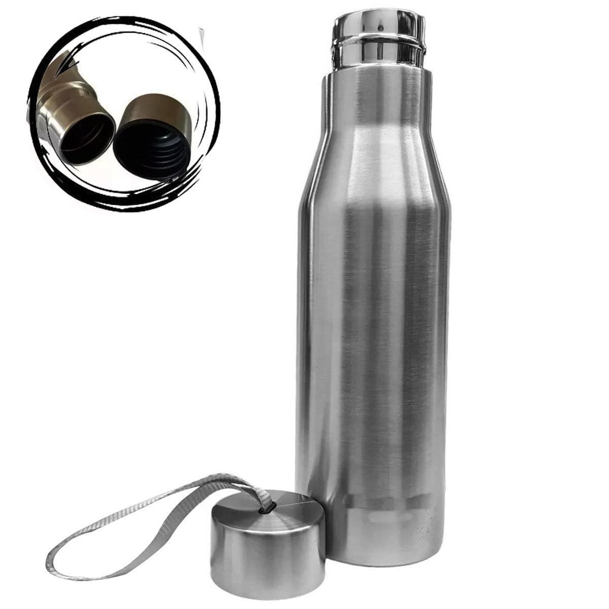Miniatura Garrafa Térmica Aço Inox Água Gelada Garantida Por 24 Horas