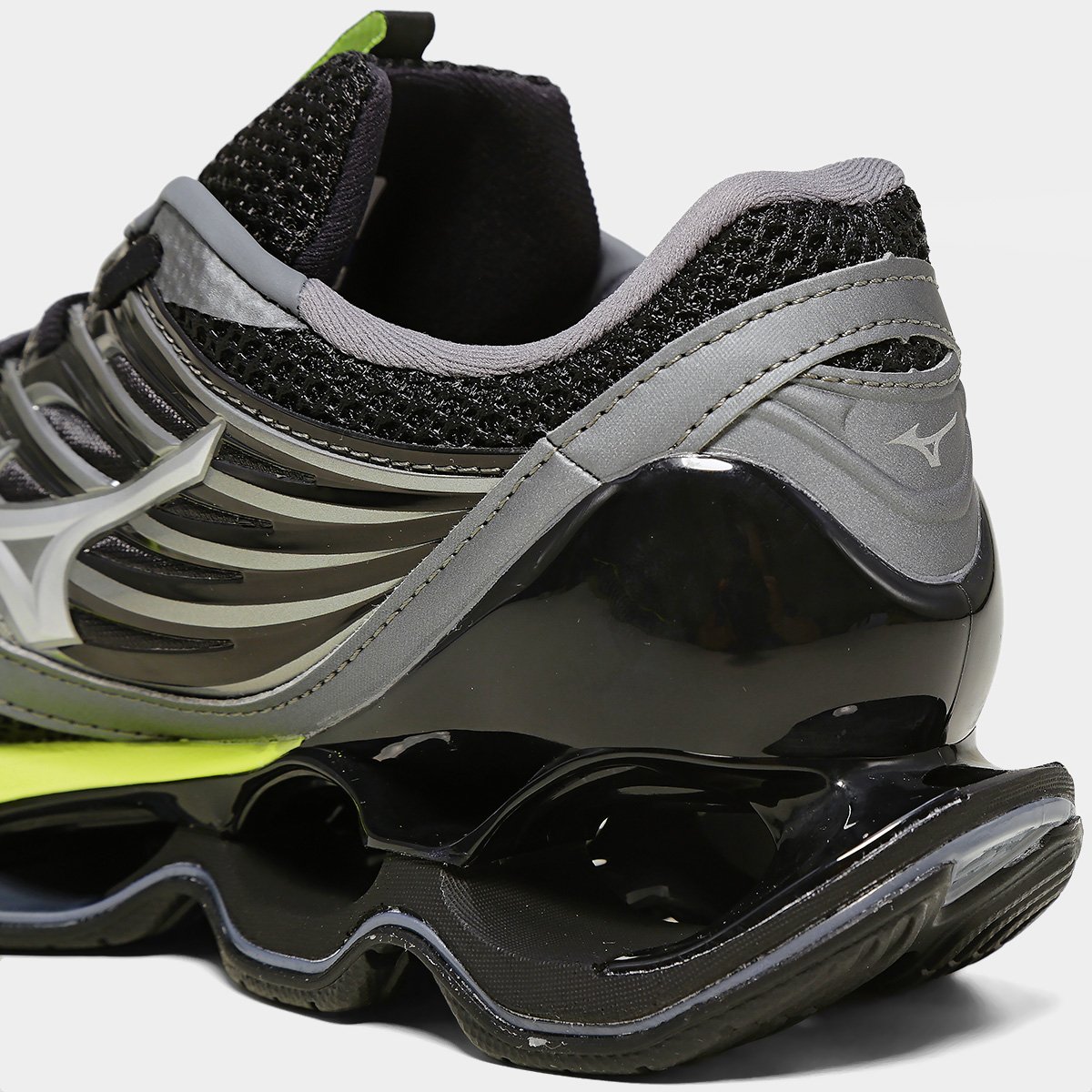 Tênis Mizuno Wave Prophecy 13-S Masculino Chumbo+Amarelo - 39