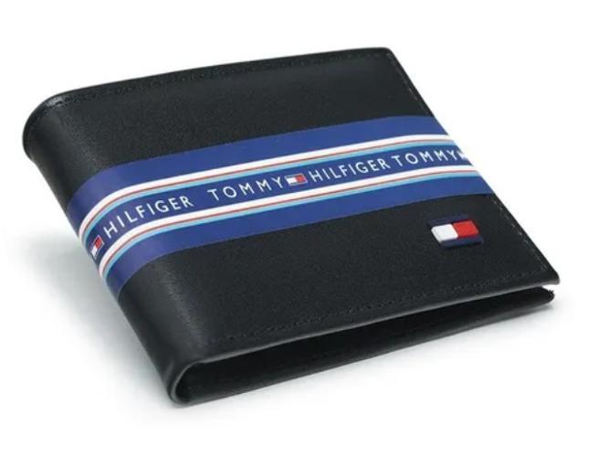 Miniatura Carteira Tommy Hilfiger Masculina Em Couro Executiva