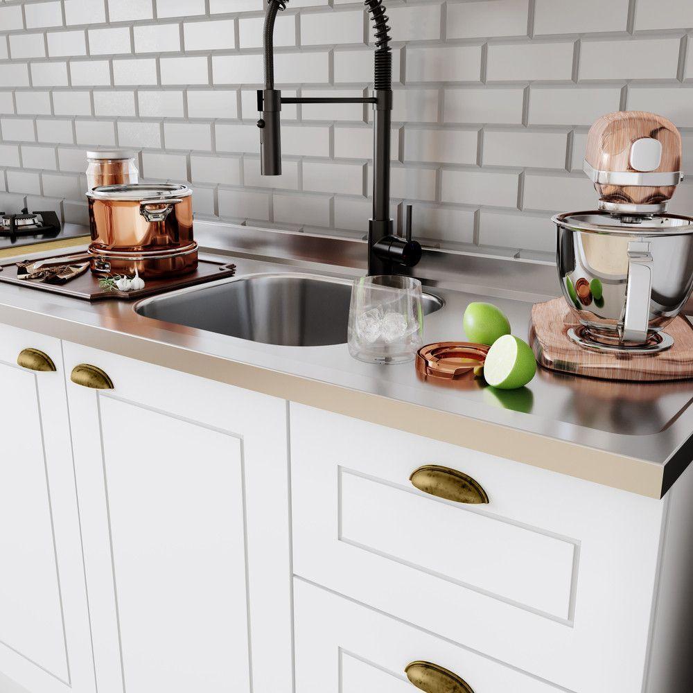Cozinha Compacta 04 Peças Com Aéreo Para Geladeira Americana Branco