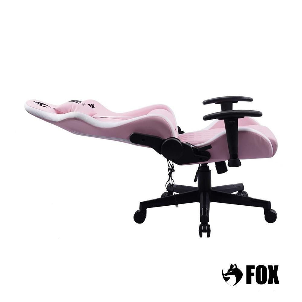 Miniatura Cadeira Gamer Fox Racer Rgb Com Iluminação Led Rosa Ut-c1583l