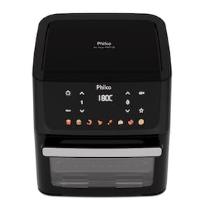 Fritadeira Elétrica Air Fryer Philco Oven PAF11B 11L Porta Removível - Preta 110V